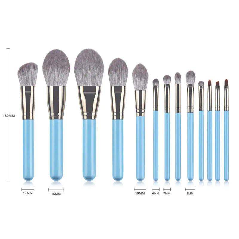13-Piece Makeup Brush Set with Powder Brush