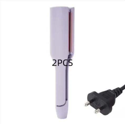 French Deep V Hair Curler – 32MM Big Wave & Water Ripple Curling Iron