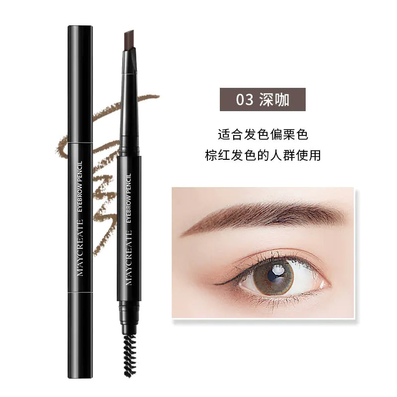 Dual-Head Waterproof Eyebrow Pencil - Wholesale Makeup