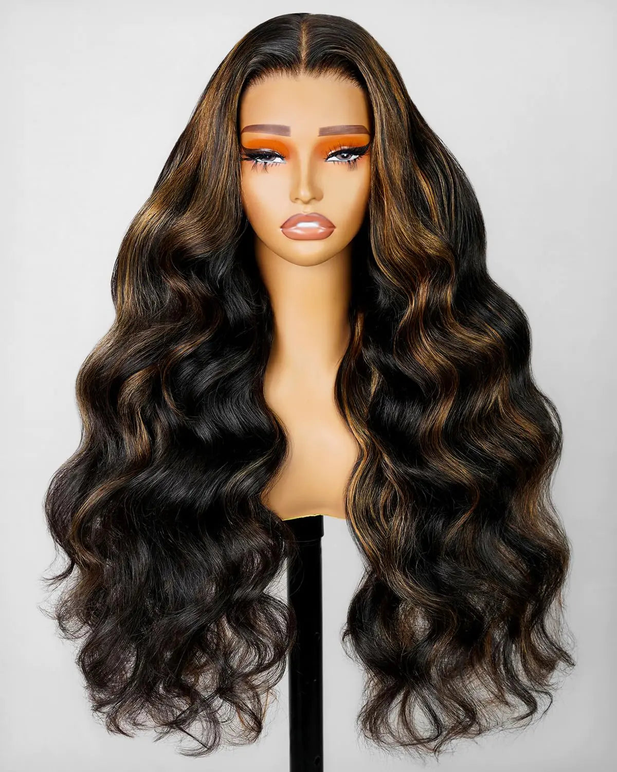Arabella 6X5 Wear and Go Glueless Wigs Human Hair Pre plucked Pre Cut + High Density 220% Salon-Quality Closure Wigs Human Hair Balayage FB30 Highlight Ombre Lace Front Wig human hair（22Inch）