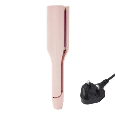 French Deep V Hair Curler – 32MM Big Wave & Water Ripple Curling Iron