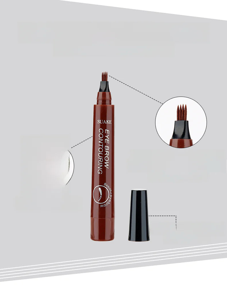 Suankey Waterproof Long-lasting Four-tip Eyebrow Pencil