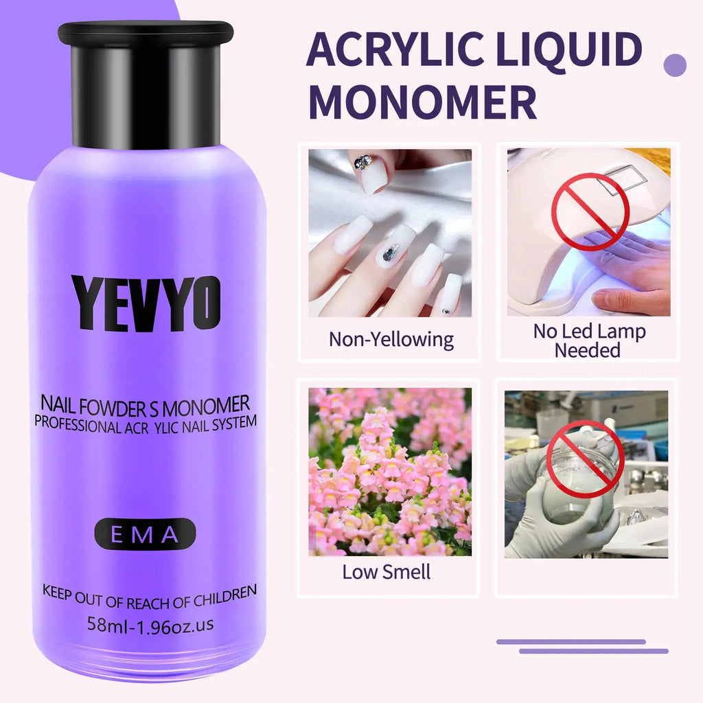 Acrylic Nail Kit, Acrylic Powder And Liquid Set, With Clear, Nude, Pink, White Nail Powder And Monomer, Professional Acrylic Nail Brush Nail Forms For Acrylic Nails Extension, Beginner And Home DIY