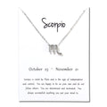 Zodiac Alloy Pendant Necklace Wholesale Christmas Gift