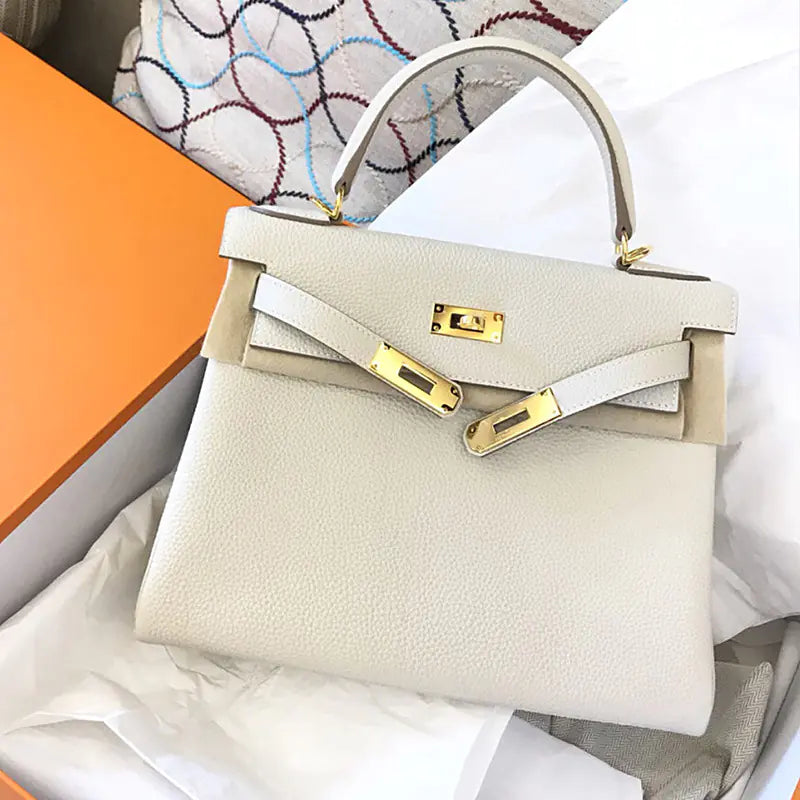 2019 New Kelly Tote Bag in Togo Leather for Women