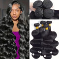 12A Human Hair Bundles 26 28 30 32 Inch Body Wave Bundles Human Hair 100% Unprocessed Brazilian Virgin Hair 4 Bundles Deals Human Hair Quick Weave Bundles Real Human Hair Extensions Natural Black