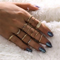 12-Piece Ring Set with Stacking and Midi Rings
