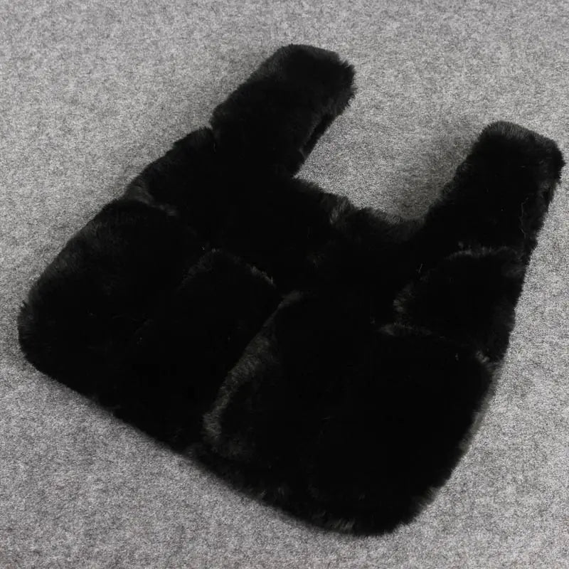 Girls' Rex Rabbit Fur Tote Bag