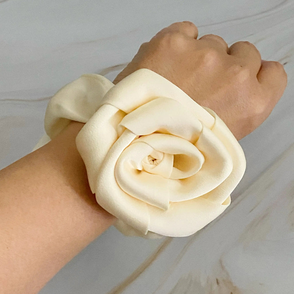 Art Of Work Satin Rose Scrunchie