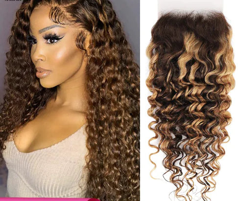 4x4 Jerry Curly Lace Wig - Long Curly Hair Wig