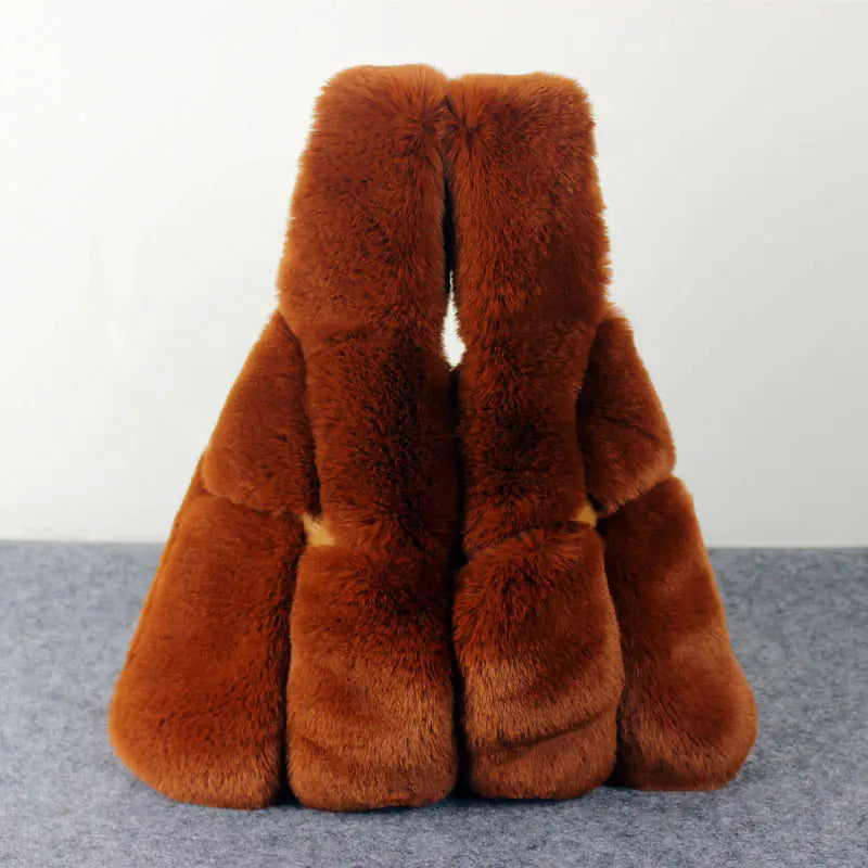 Girls' Rex Rabbit Fur Tote Bag