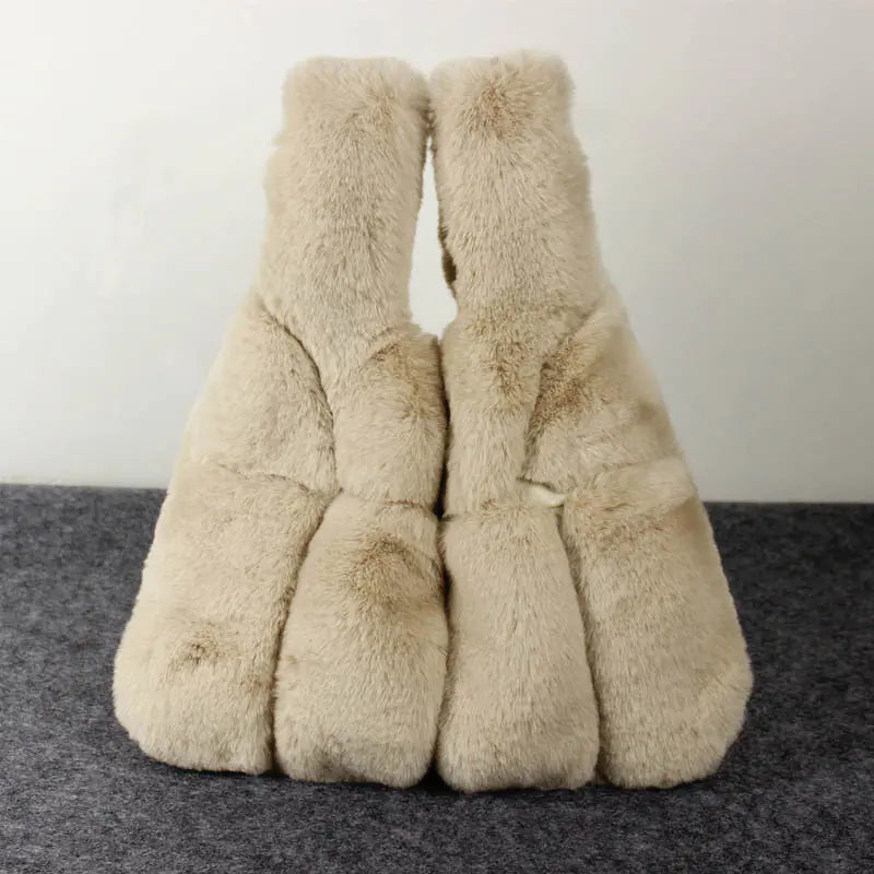 Girls' Rex Rabbit Fur Tote Bag