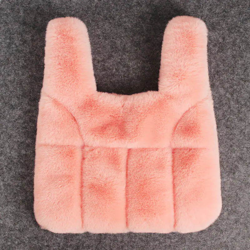 Girls' Rex Rabbit Fur Tote Bag