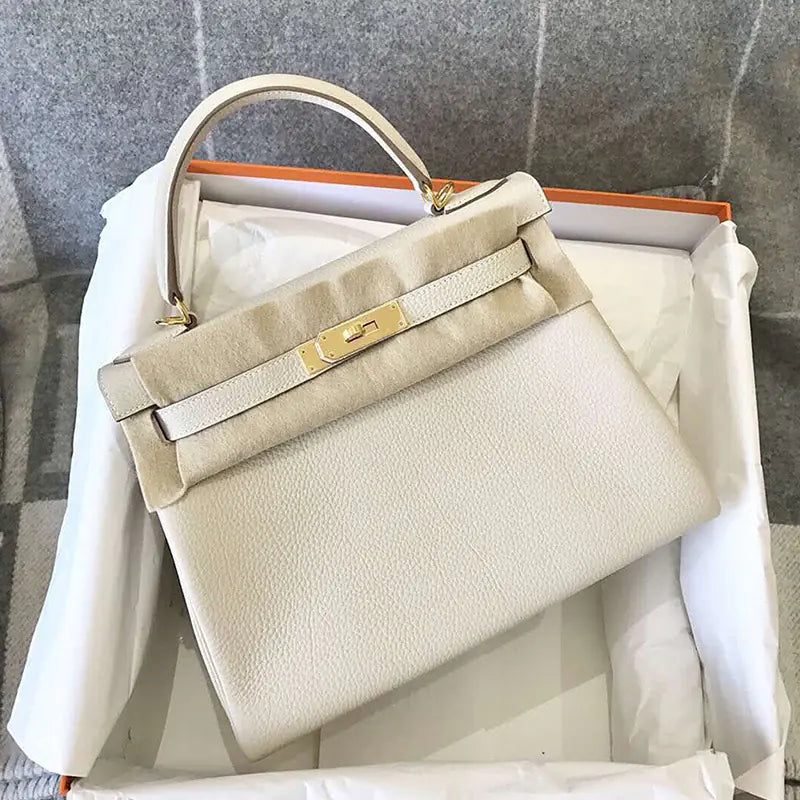 2019 New Kelly Tote Bag in Togo Leather for Women
