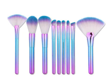 Makeup Brush Set with 9 Brushes and Powder Brush