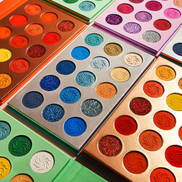 15 Seasons Green Glitter Eyeshadow Palette (Blue & Purple)