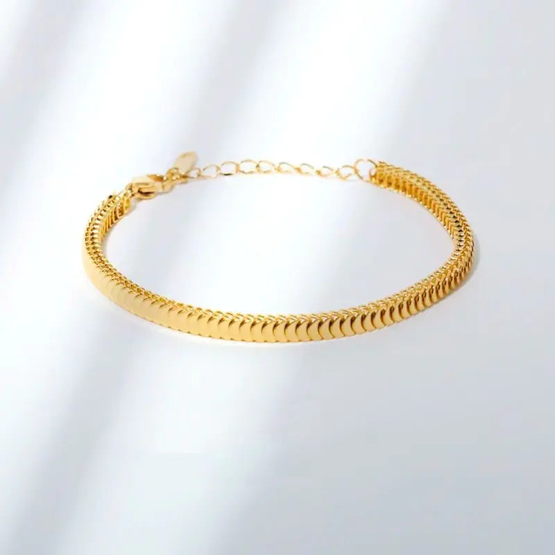 Square Fish Scale Mesh Bracelet for Girls