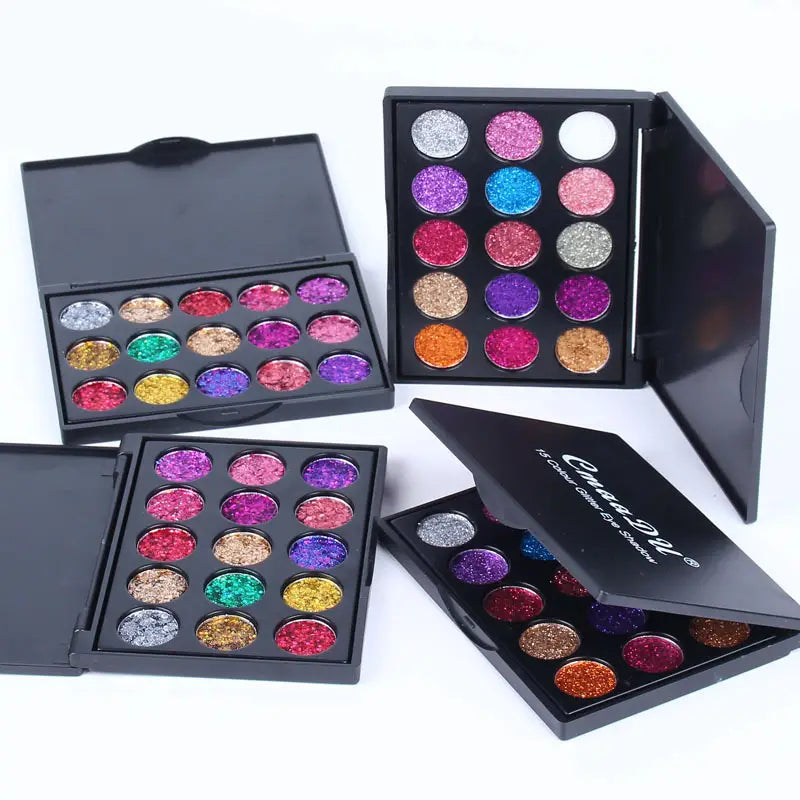 15 Colors Shimmer Glitter Eyeshadow Makeup Palette